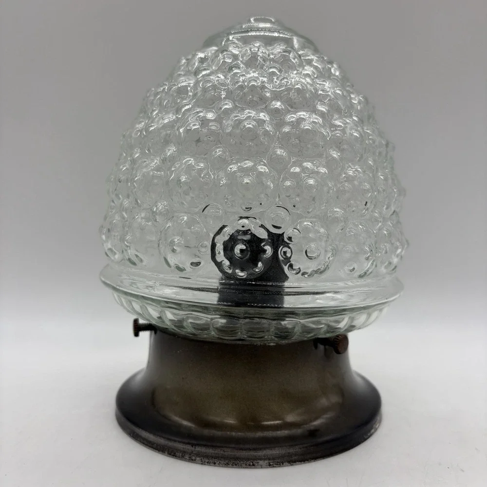 Vintage Bubble Acorn Clear Glass Ceiling Wall Light Fixture & Lamp Shade Globe
